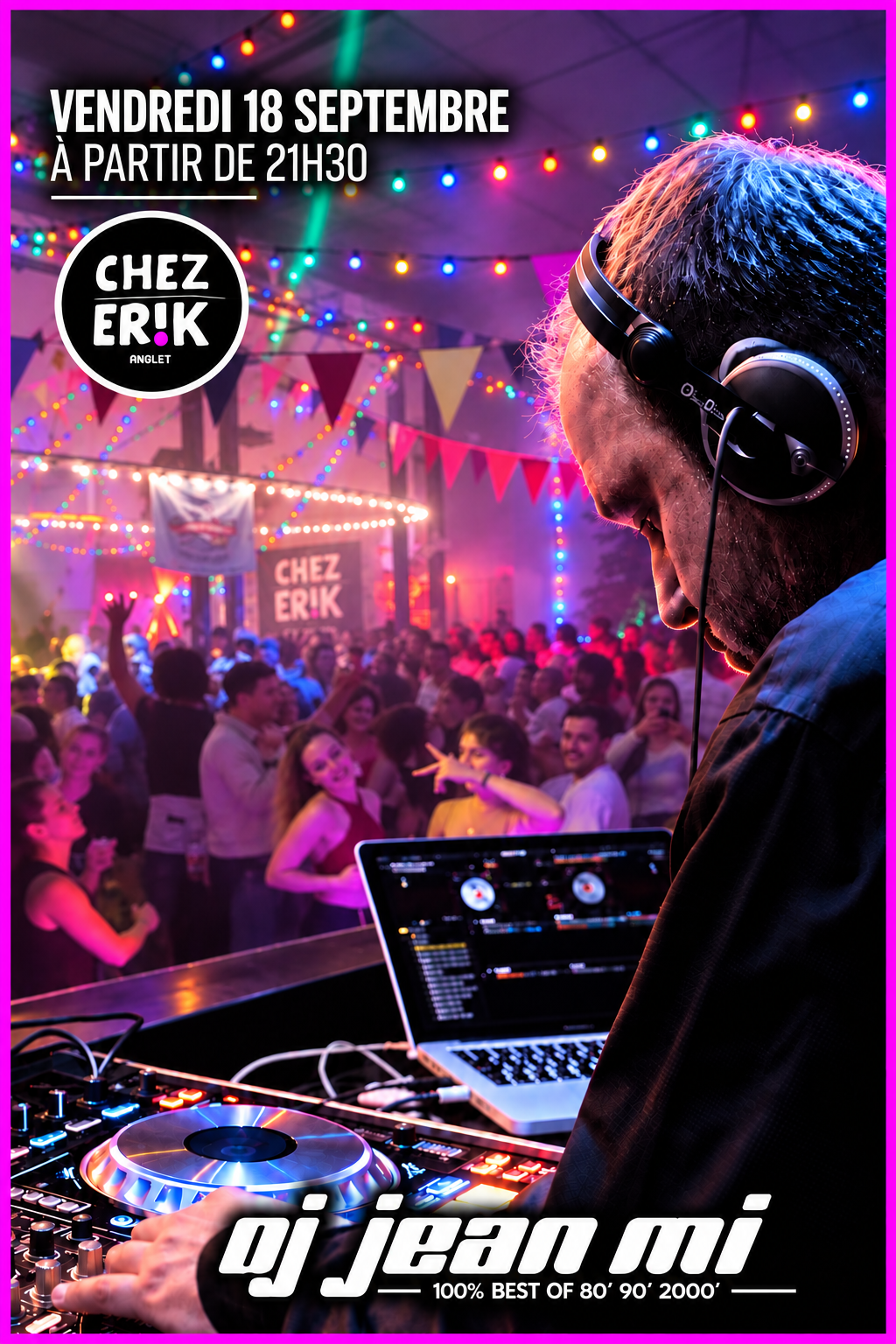 Affiche des soirées 80s 2000 & 90s de La Peña Bodéga